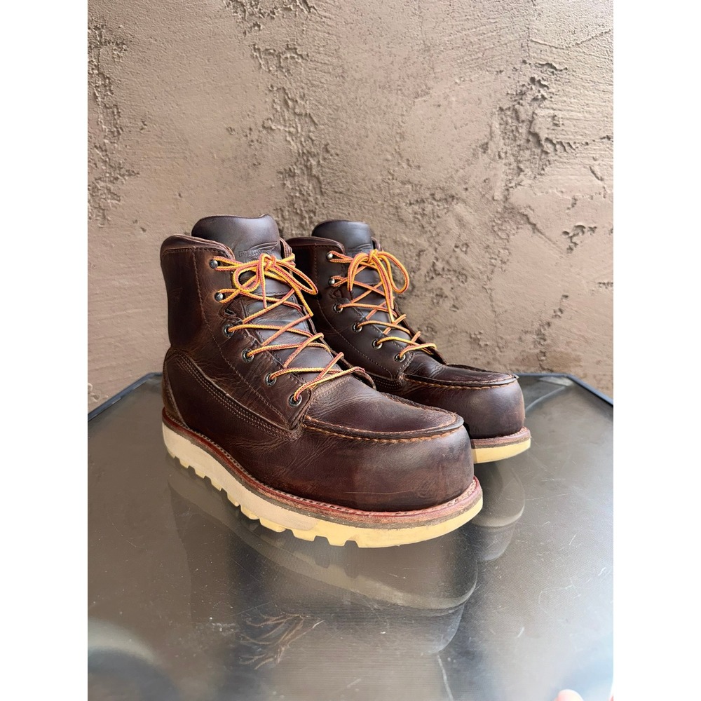 Red Wing Traction Tred Lite 2440 Waterproof Safety Toe Boots Leather Men's 10.5